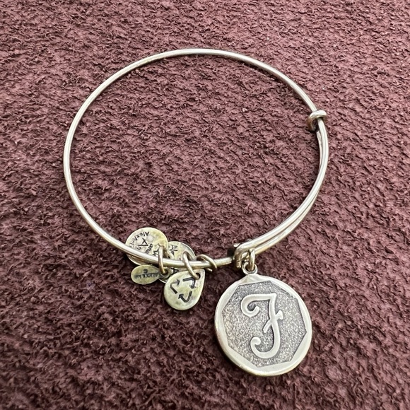 Alex and Ani Brass Bangle Fashion Bracelet - Picture 2 of 5